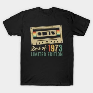 50 Years Old Best Of 1973 Cassette T-Shirt